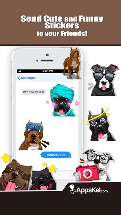 Pit Bull Dogs Emoji Stickers screenshot 4