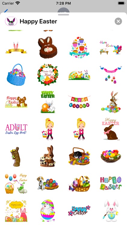 Happy Easter Emoji Stickers screenshot-7