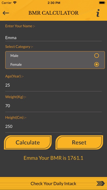 Ultra BMI BMR Calc screenshot-3