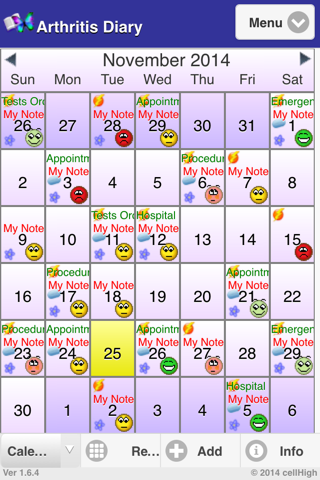 Arthritis Diary - náhled