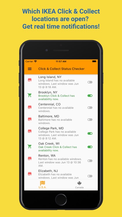 Click & Collect Status
