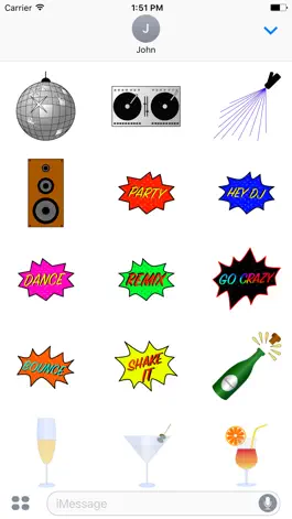 Game screenshot Disco & Party Sticker apk