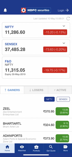 HDFC securities MobileTrading