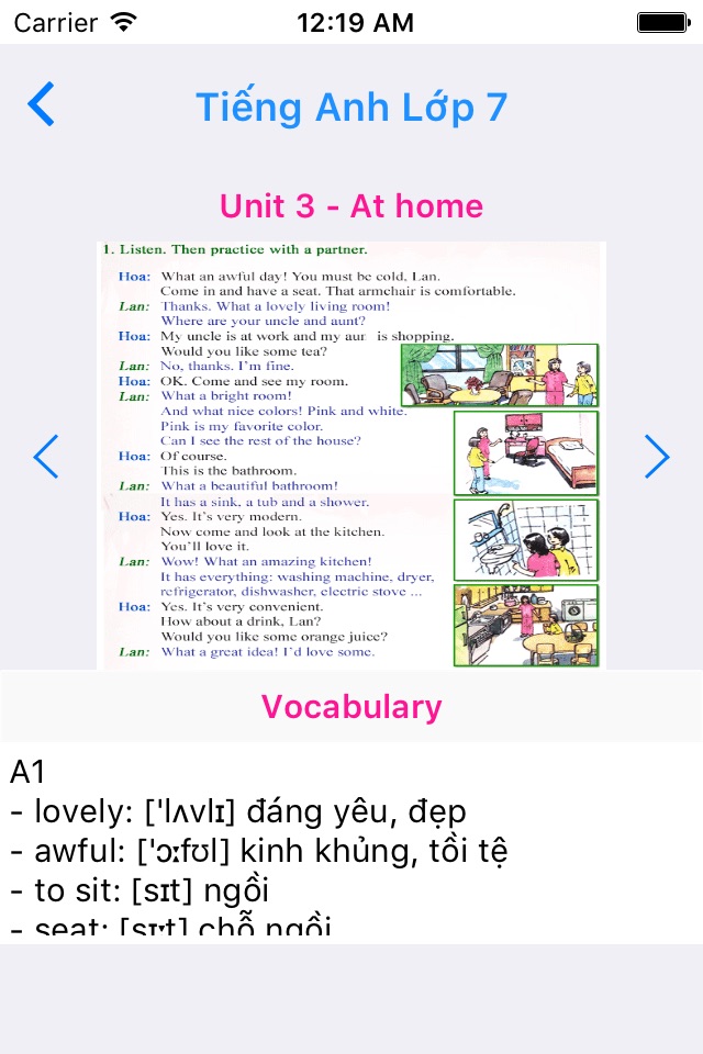 Tieng Anh Lop 7 - English 7 screenshot 4