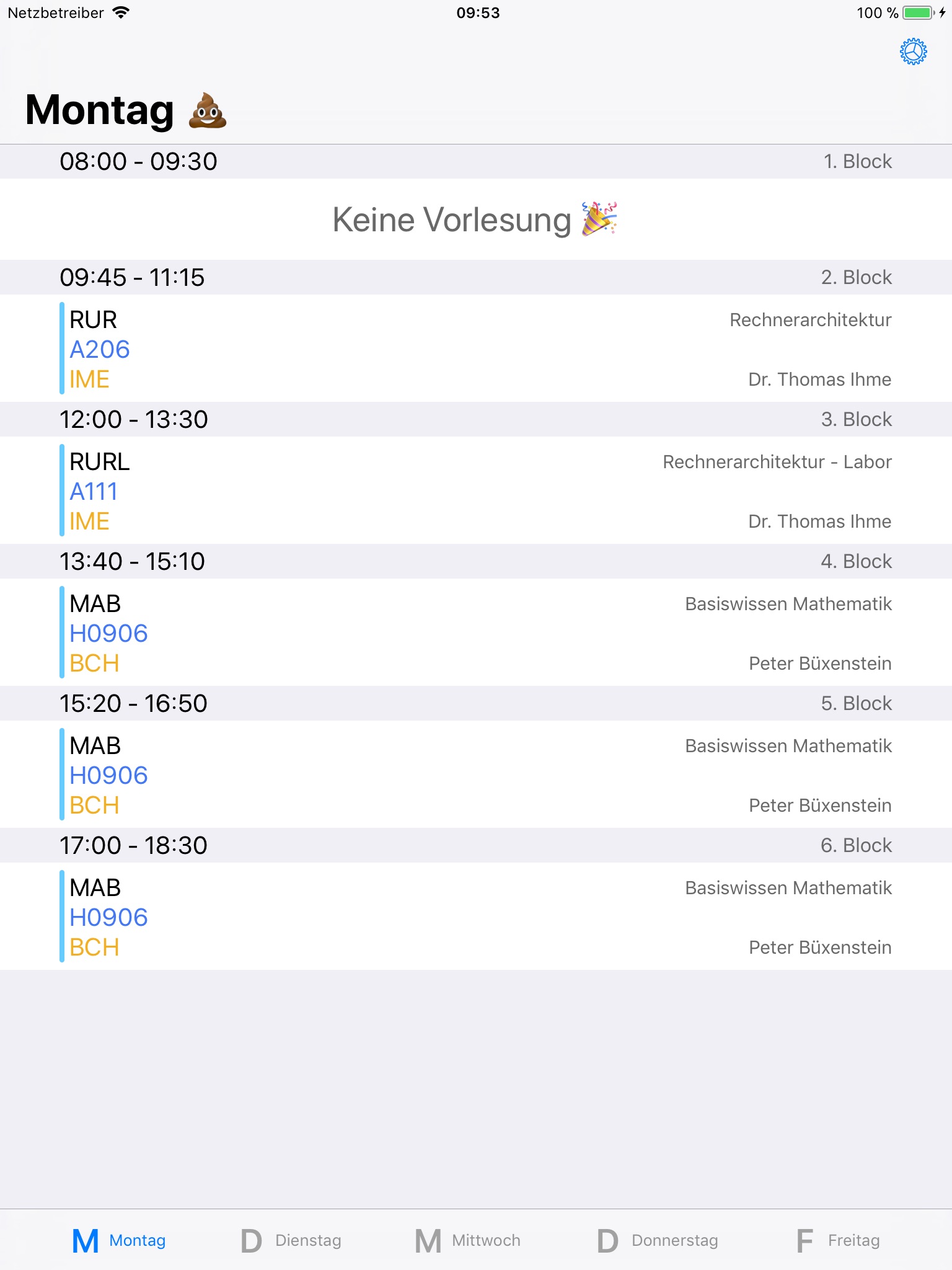 MyTimetable - for HS-Mannheim screenshot 4