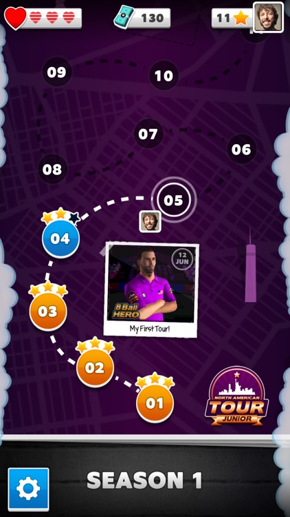 8 Ball Hero - Pool Puzzle Game screenshot-2