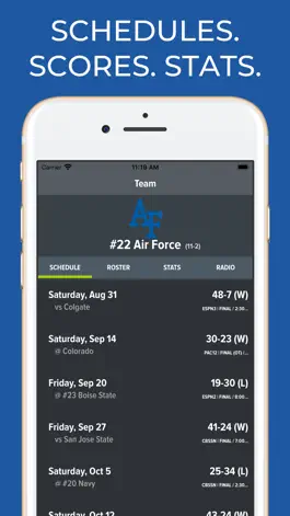 Game screenshot Air Force Football Schedules mod apk