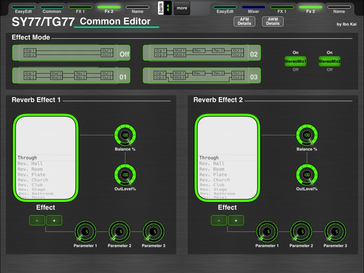 MD77: Yamaha SY77/TG77 Editor screenshot-3