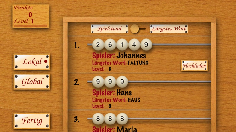 Word Abacus Deutsch