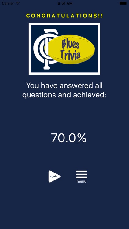 AFL Trivia - Carlton Blues screenshot-4