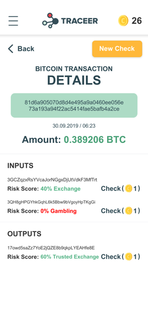 Traceer - check Bitcoins(圖4)-速報App