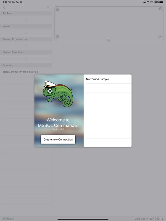 MSSQL Commander for iPad