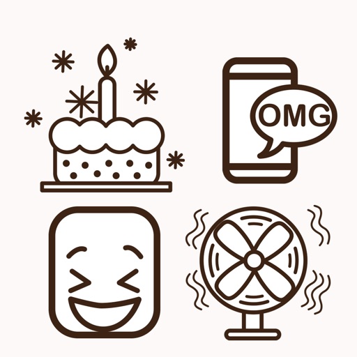 Fun Animated Icon Sticker iOS App