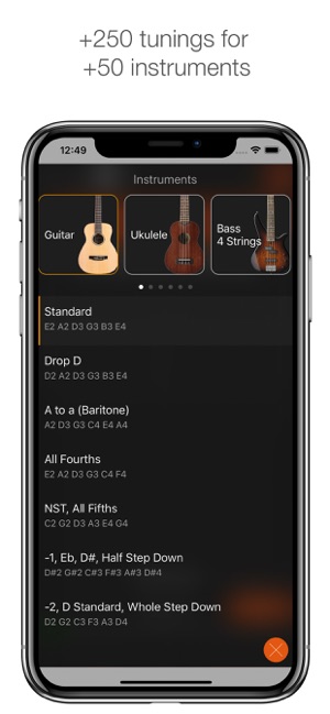 調諧器 - 吉他，夏威夷四弦琴，低音(圖2)-速報App