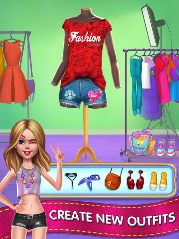 Fashion School Girl iPad app afbeelding 2