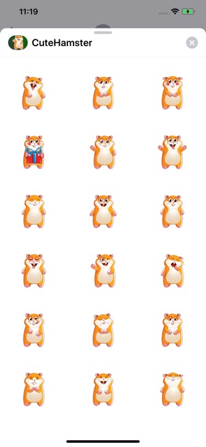 Cute Hamster Sticker(圖2)-速報App