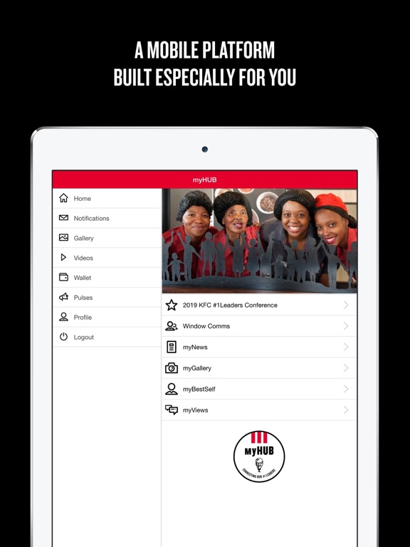 iPad Image of myHUB