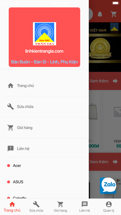 Linh kiện trần gia screenshot 2