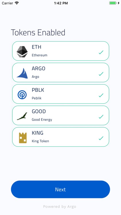 Argo Wallet for iOS screenshot-3