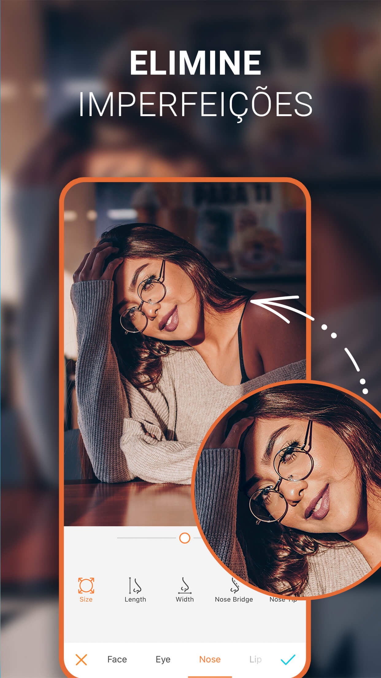 Screenshot do app AirBrush - Editor de fotos