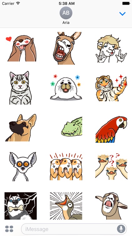 Animated Funny Animals Sticker