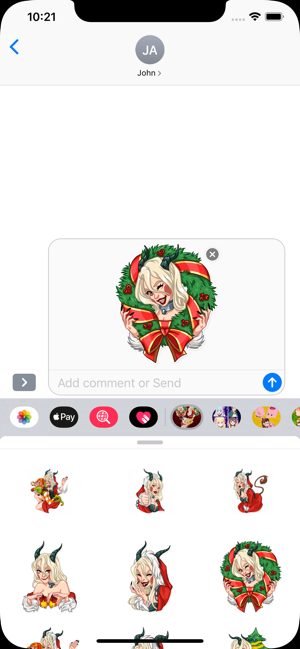 Lady Krampus Christmas Sticker(圖1)-速報App