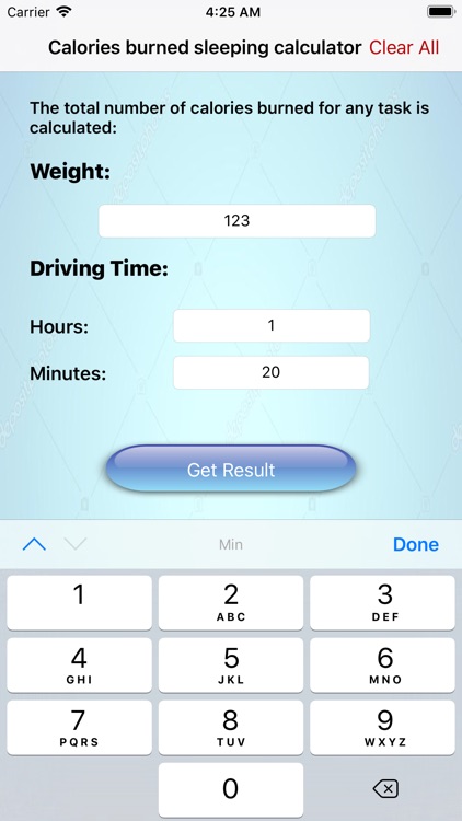 Calories Burned In Driving Car By Bingkeng Yin