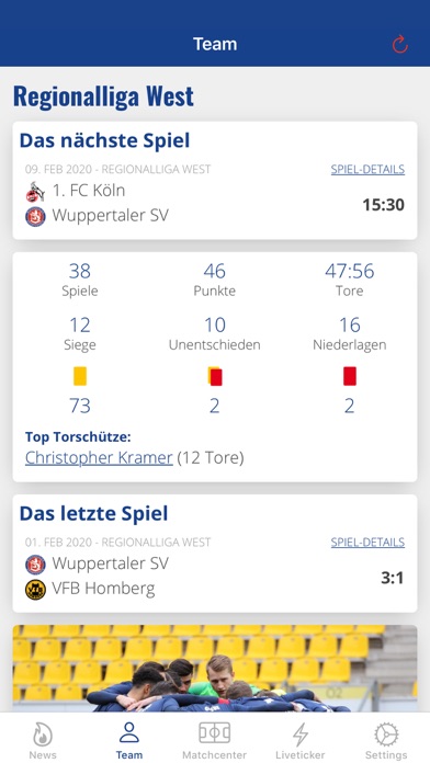 Wuppertaler Sportverein screenshot 2