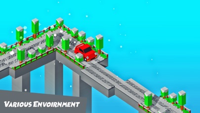 Crossy Bridge Blocky Game screenshot 2