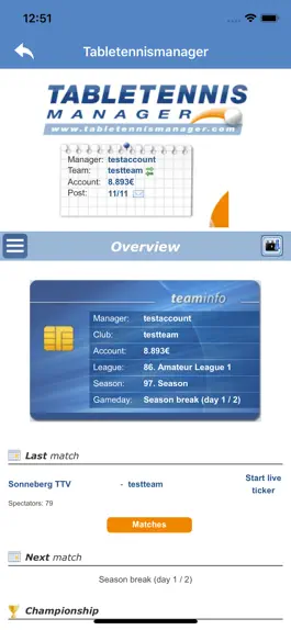 Game screenshot Table Tennis Manager apk