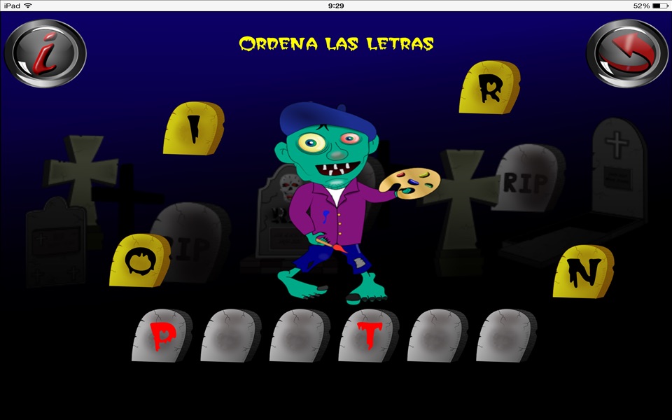 Halloween Zombie ABC Game Kids screenshot 3