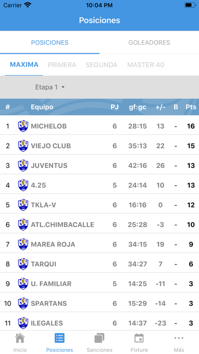 Liga Diego Ocaña screenshot 4