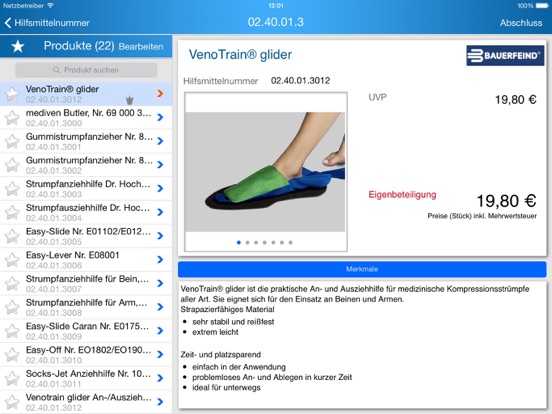 Screenshot #6 pour eHMB-egeko Hilfsmittelberater