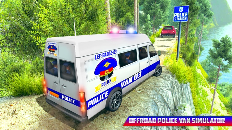 Offroad Police Van Transporter screenshot-3