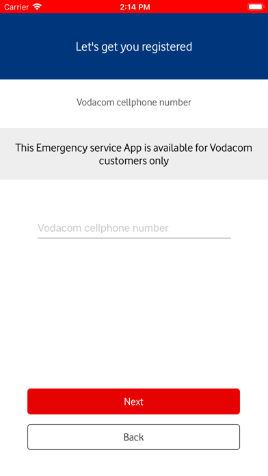 Vodacom 112 screenshot 2