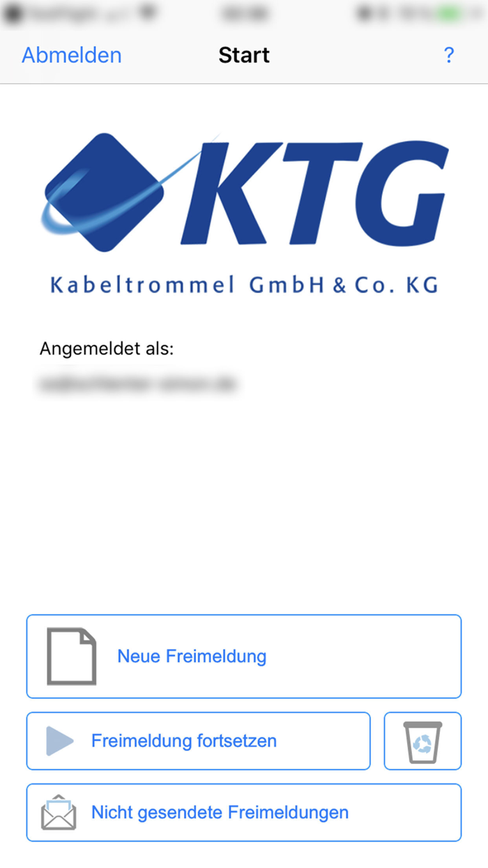 Rexel-KTG-Freimeldung