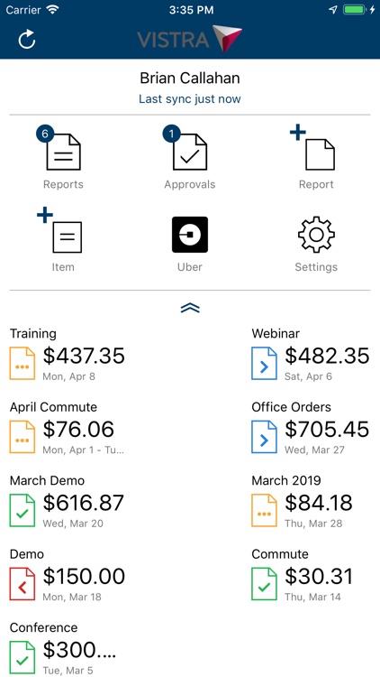 Radius Expenses