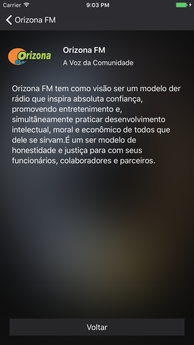 Orizona FM screenshot 2