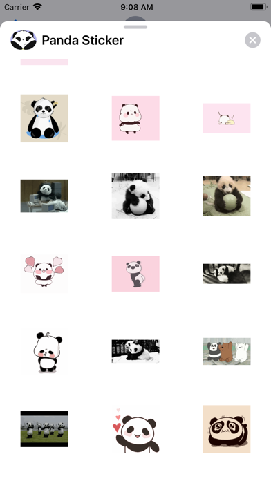 panda animated stickers pack screenshot 4