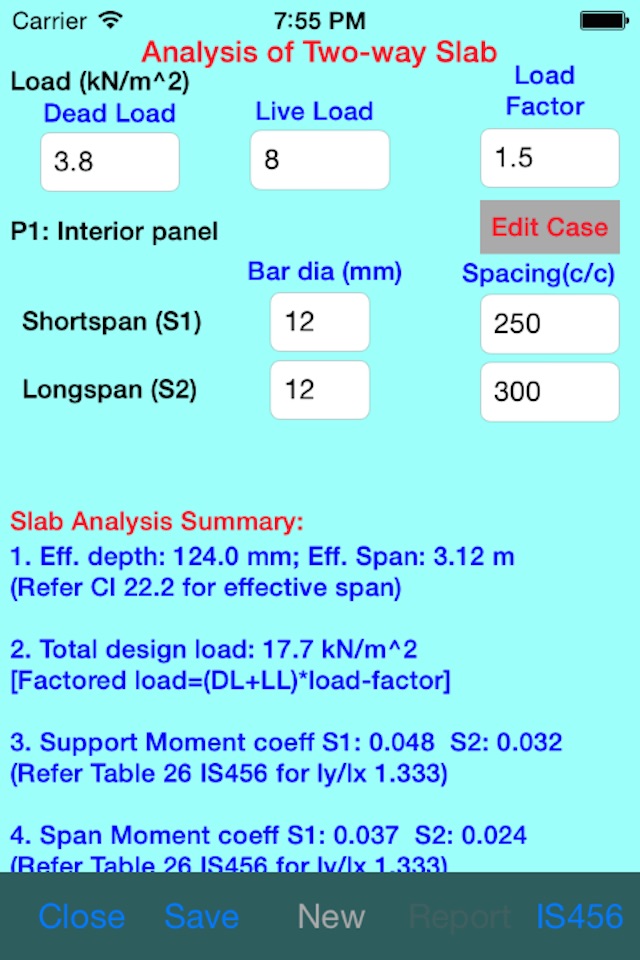 Analysis of RCC Structure screenshot 2