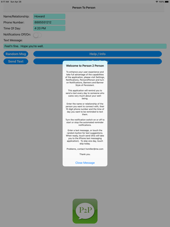 Screenshot #5 pour Person2Person