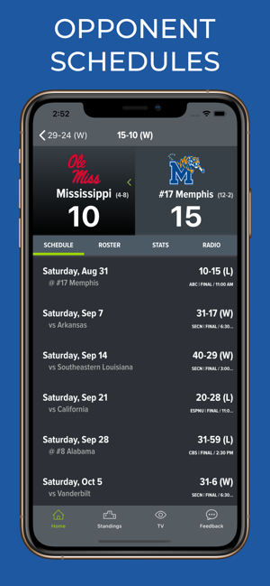 Memphis Football Schedules(圖8)-速報App