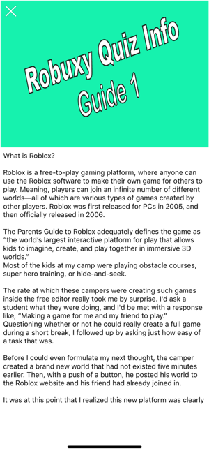 Robux For Roblox Quiz Info En App Store - como tener robux rapido