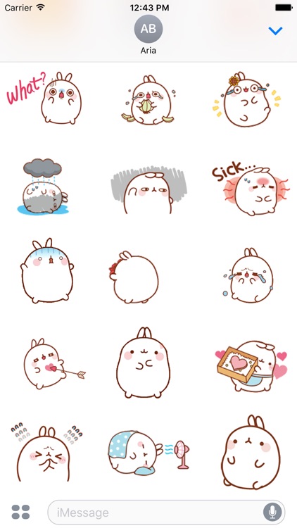 Animated Cute Molang Rabbit screenshot-4