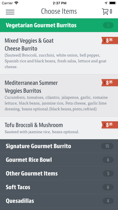 360 Degrees Gourmet Burritos screenshot 3