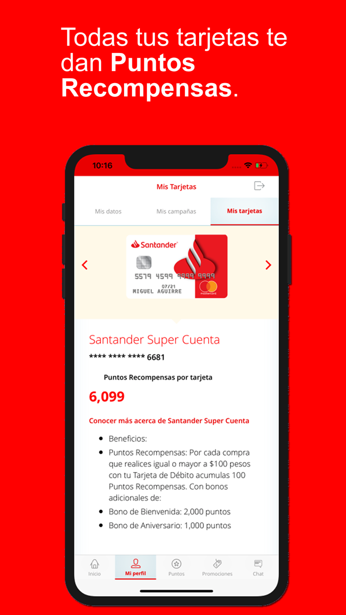 Recompensas Santander