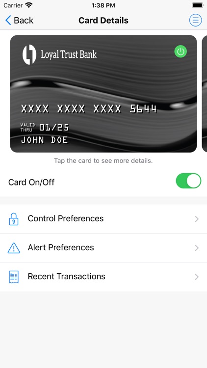 Loyal Trust Bank Card Manager