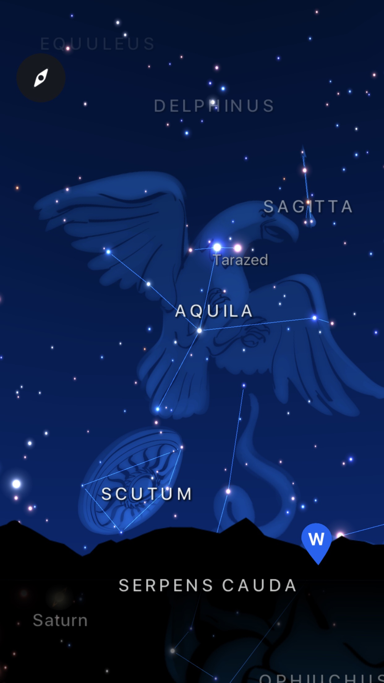 Screenshot do app Starlight - Explore the Stars