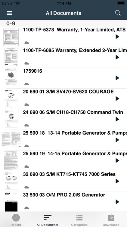 Kohler Power Service Files