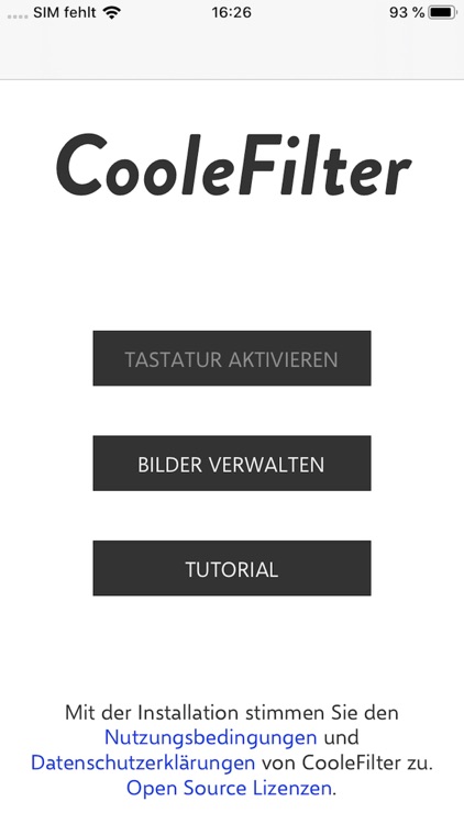 CooleFilter Tastatur